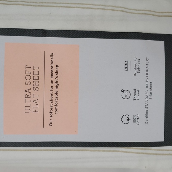 Threshold Ultra Soft Full Flat Sheet ~ Double Stripe ~ - Picture 14 of 16